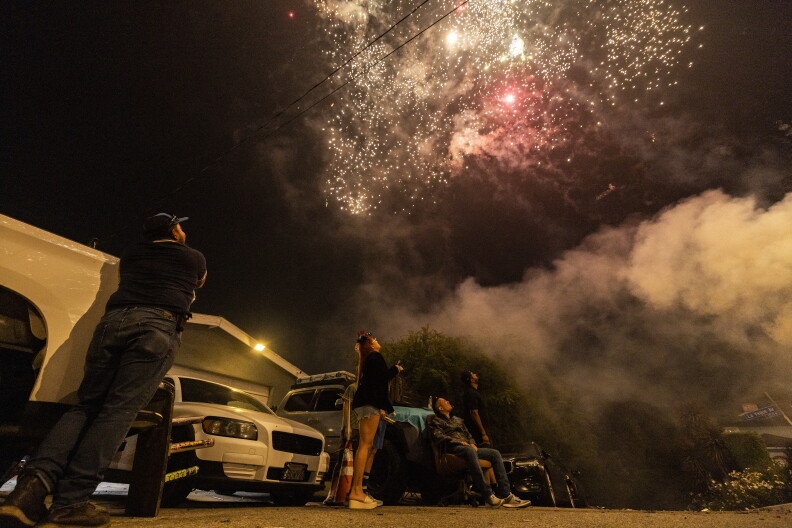 Source-feed image associated with In Downey, police can now use drones to spot illegal fireworks