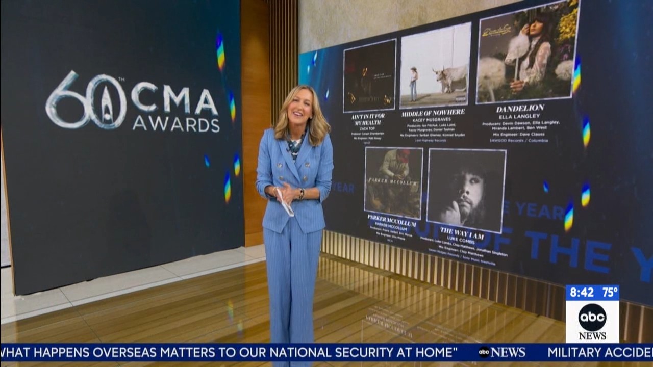 Source-feed image associated with 2026 CMA Awards nominees: Ella Langley, Miranda Lambert, Kacey Musgraves lead the way