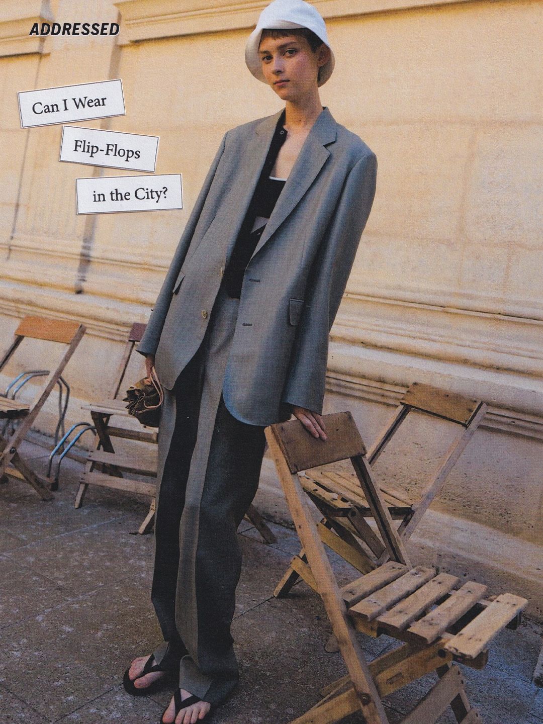 Source-feed image associated with Addressed: Can I Wear Flip-Flops in the City?