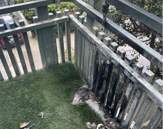 Source-feed image associated with Tabletop fire pit unleashed a fireball so big it melted lights, suit says; injured vet sues Amazon