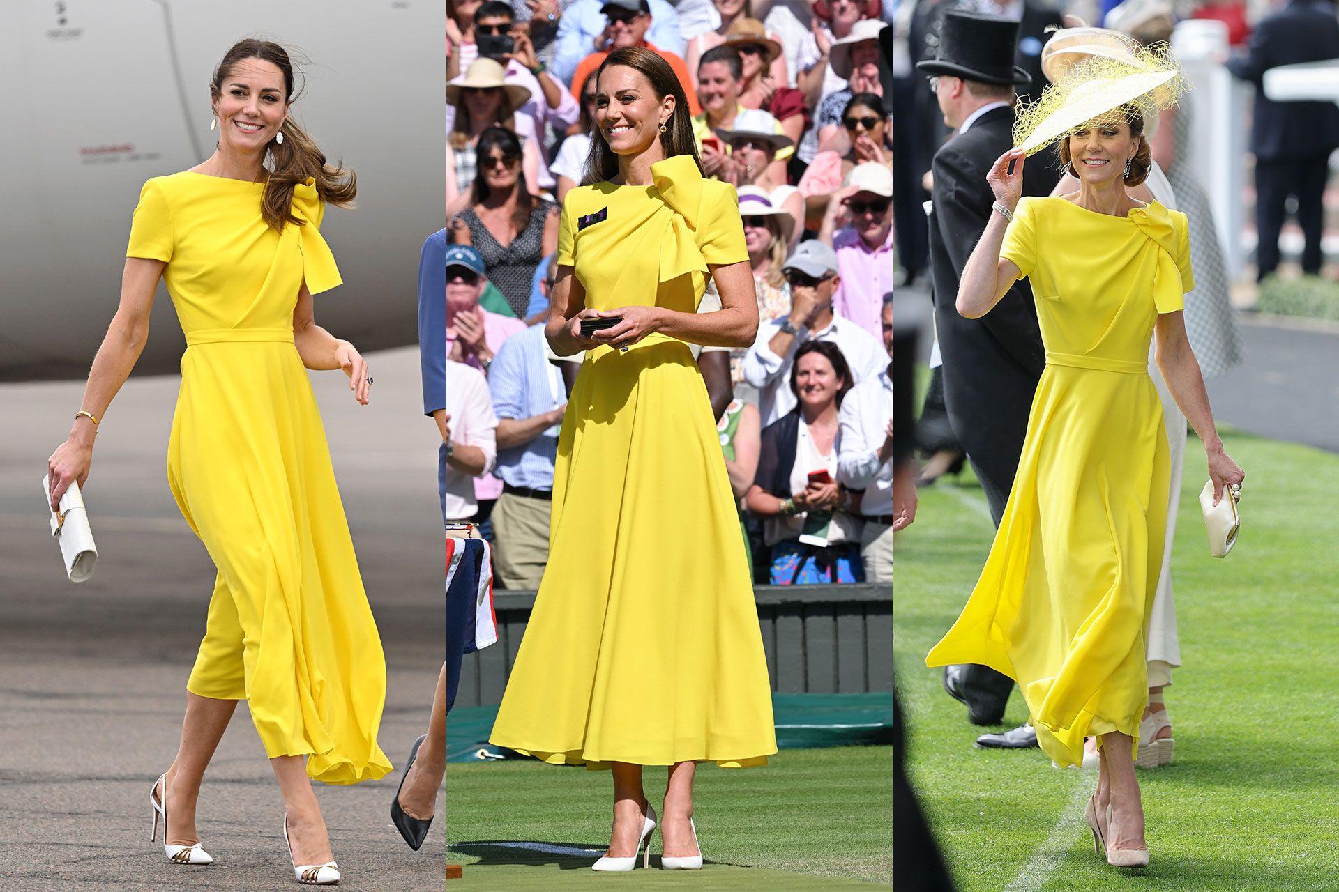 Source-feed image associated with Kate Middleton Doubles Down on Summer Yellow at Ascot in a Favorite Dress