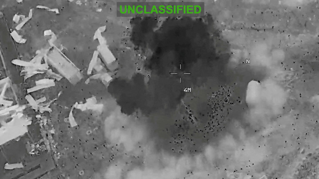 Source-feed image associated with U.S. military launches 13th night strikes on Iran as clashes escalate over shipping routes