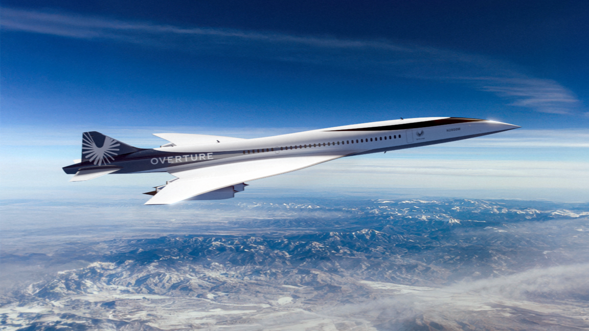 Source-feed image associated with FAA proposal: Supersonic airliners can fly over US cities if they’re quiet