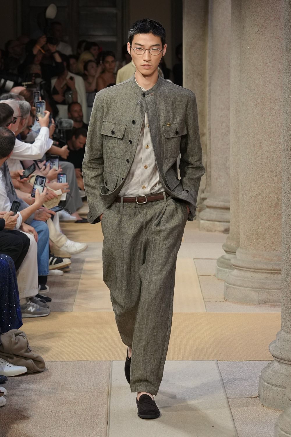 Source-feed image associated with Giorgio Armani Spring 2027 Menswear
