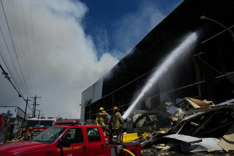 Image from linked report: LAFD couldn’t determine what caused the Lineage fire. City attorney candidates want to investigate