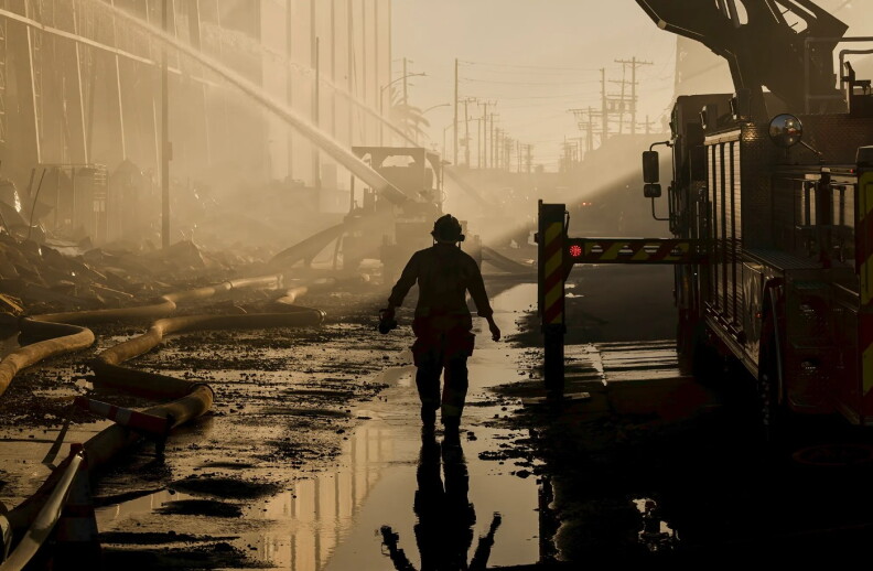 Source-feed image associated with An explosion scare, then a warehouse fire: Californians want answers about hazardous chemicals