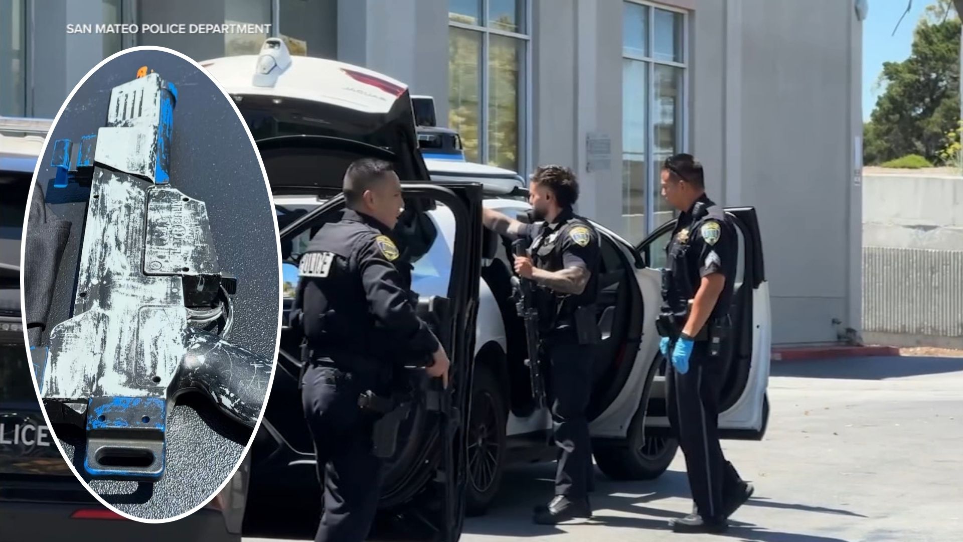 Source-feed image associated with Waymo calls San Mateo police on teens for drinking, shooting toy guns from driverless vehicle