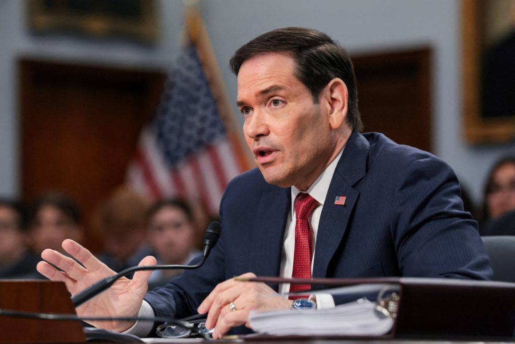 Source-feed image associated with News Wrap: Rubio tries to assure Congress that talks with Iran are continuing