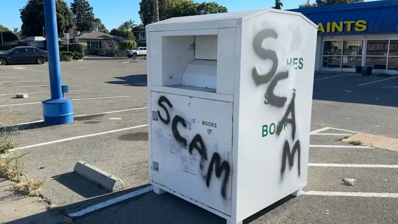 Source-feed image associated with San Jose planning crackdown on hundreds of illegitimate donation bins around city