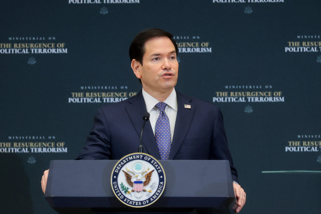 Source-feed image associated with WATCH: Rubio speaks at conference on political terrorism