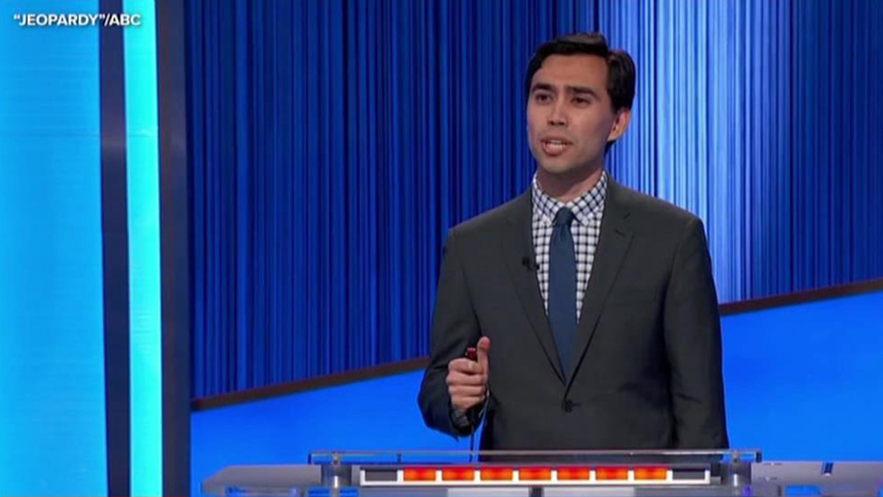 Source-feed image associated with 'Jeopardy!' champion Caleb Groen from Thousand Oaks, California tops $300,000 after 10 wins