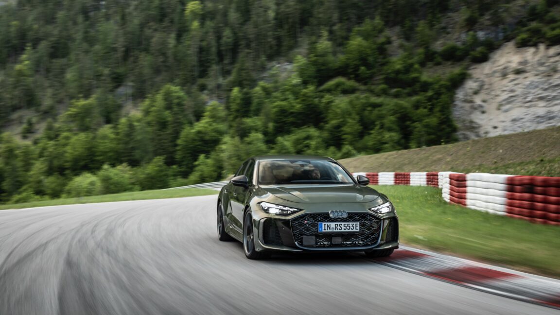Source-feed image associated with 2027 Audi RS5 first drive: A performance PHEV with split personalities