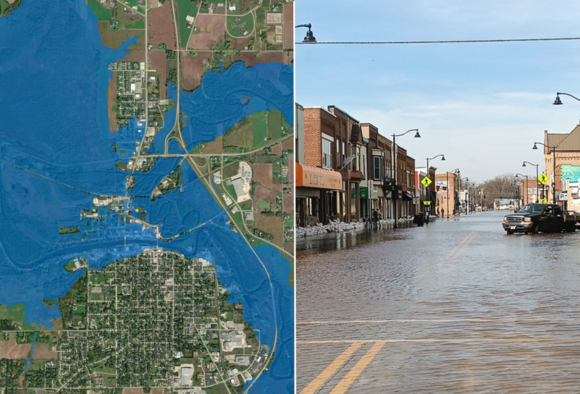Image from linked report: Nearly 100% of US Now Covered by NOAA’s Flood Mapping Tool