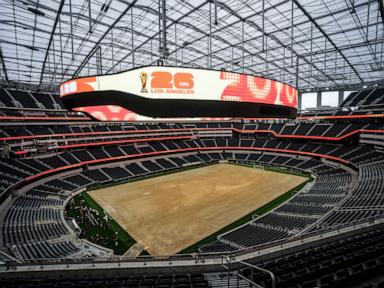 Source-feed image associated with Stadium workers near LA reach tentative deal, averting strike ahead of World Cup