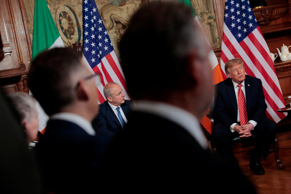 Source-feed image associated with Trump touches a nerve while in Ireland by saying reunification would be 'fantastic'
