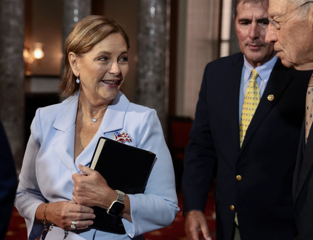 Source-feed image associated with Trump urges Darline Graham to run for full Senate term as funeral planned for her brother