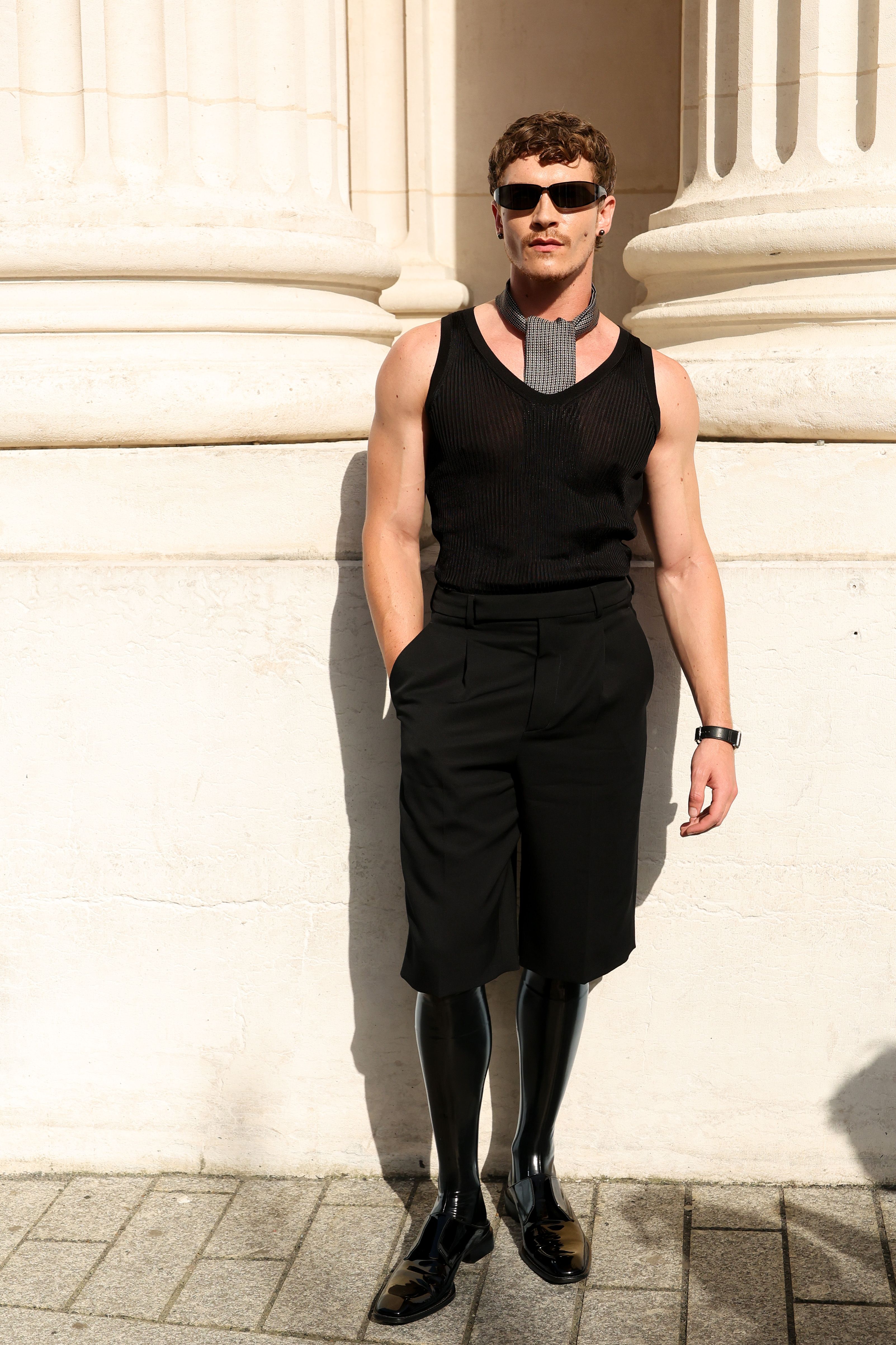 Source-feed image associated with All the Celebrity Sightings at Men’s Spring 2027 Fashion Week