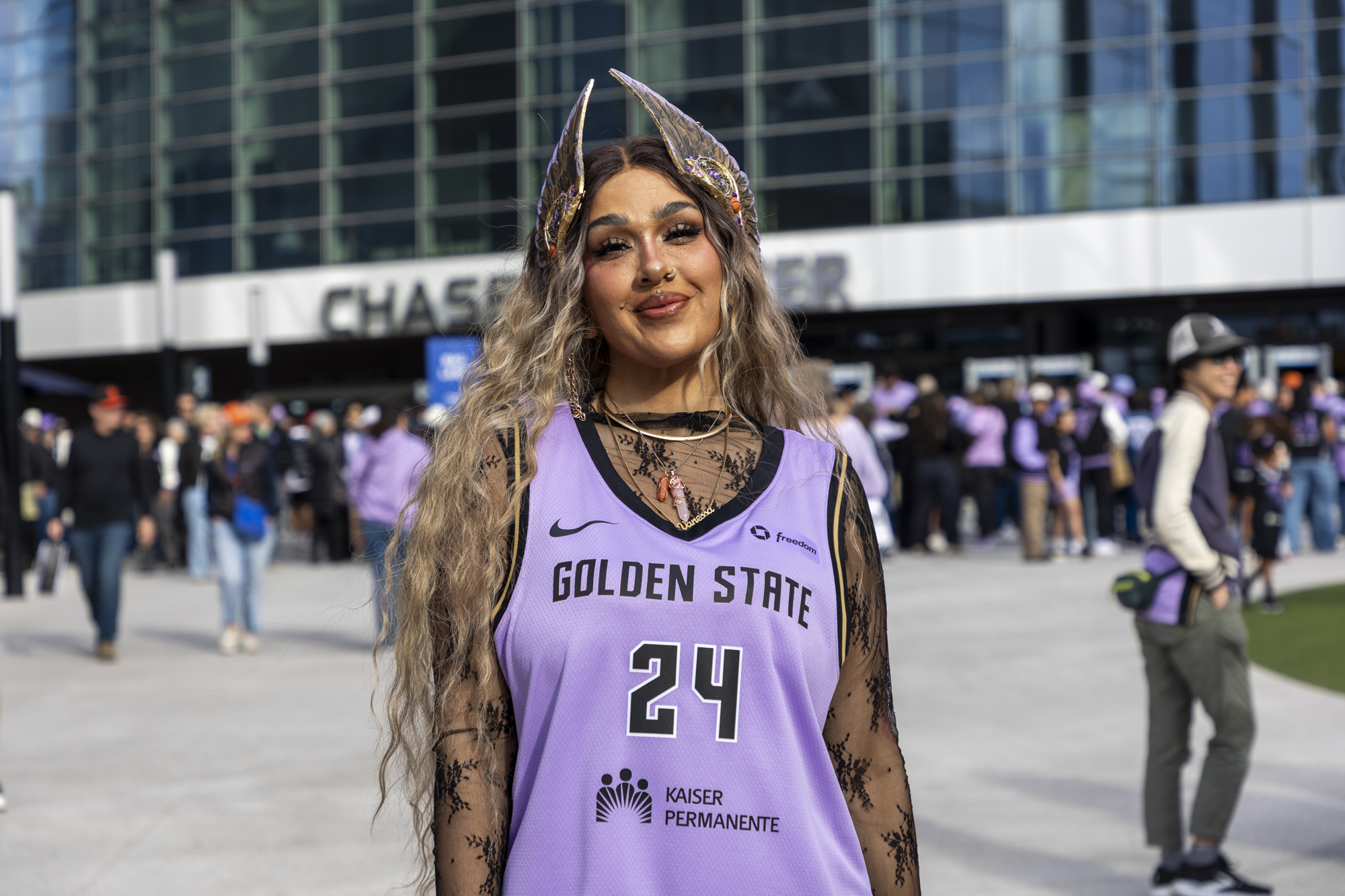 Image from linked report: Fans Rally at Chase Center as Valkyries Win Their First Playoff Game on Sunday