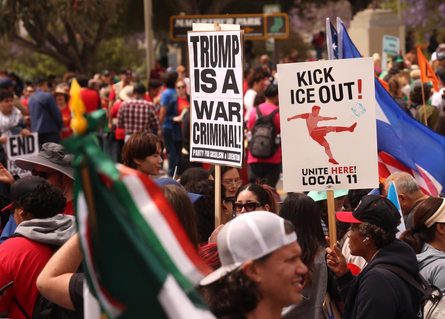 Source-feed image associated with SoFi Stadium workers vote to authorize strike with World Cup days away