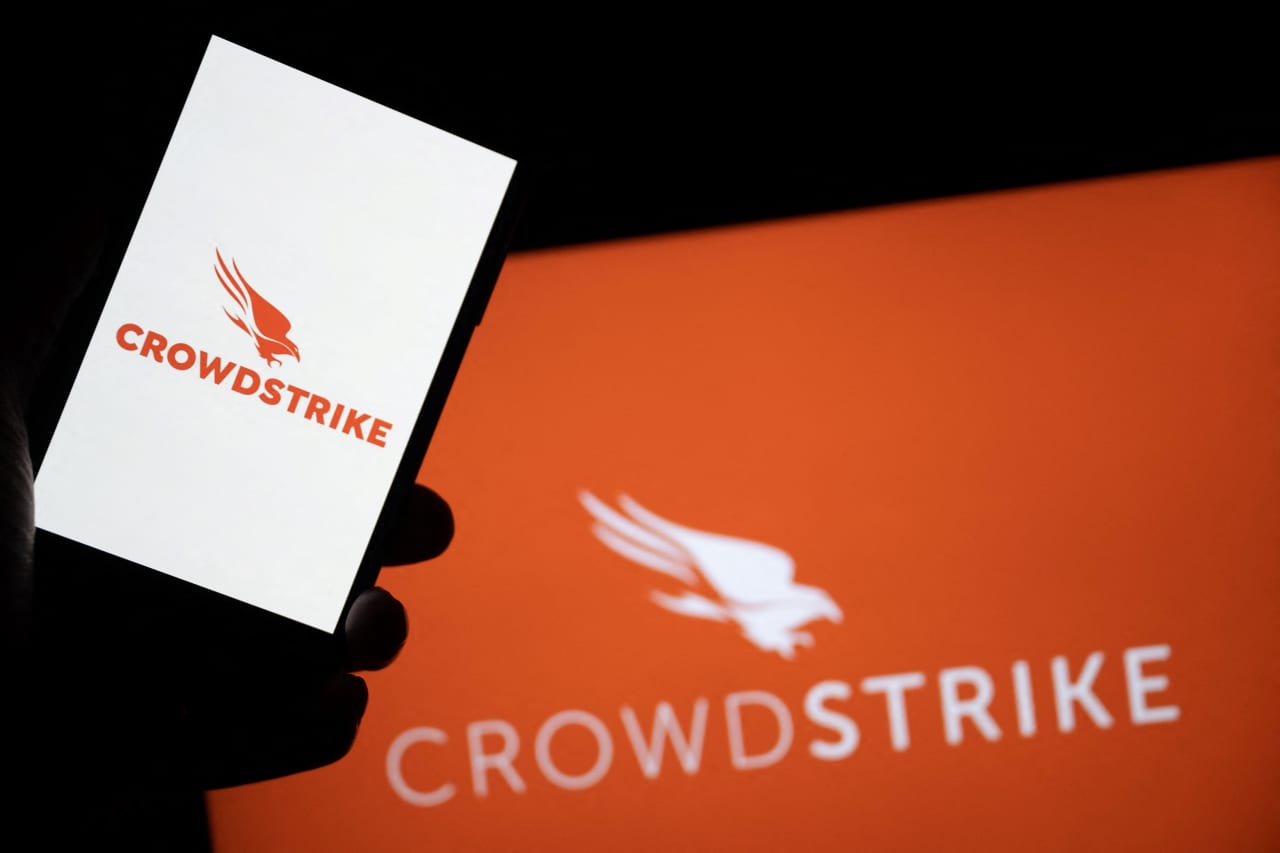 Source-feed image associated with CrowdStrike and Palo Alto Networks lead software stocks to a never-before-seen feat