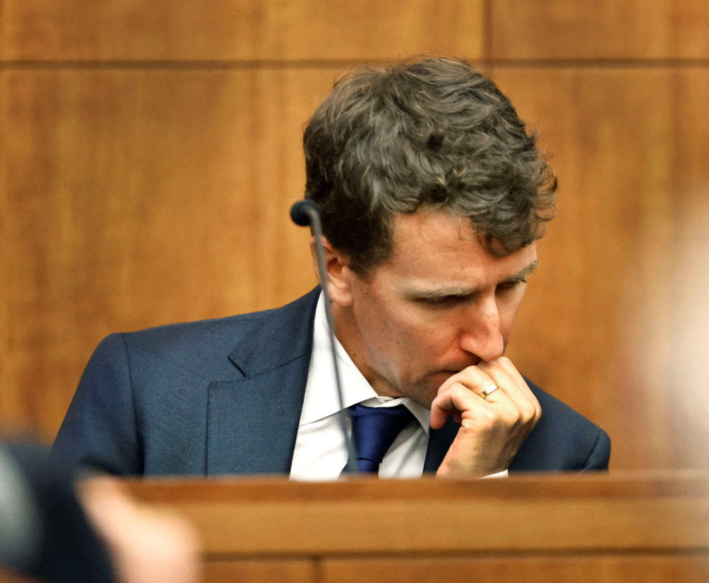Source-feed image associated with Lindsay Clancy's ex-husband testifies about the day she killed their 3 children