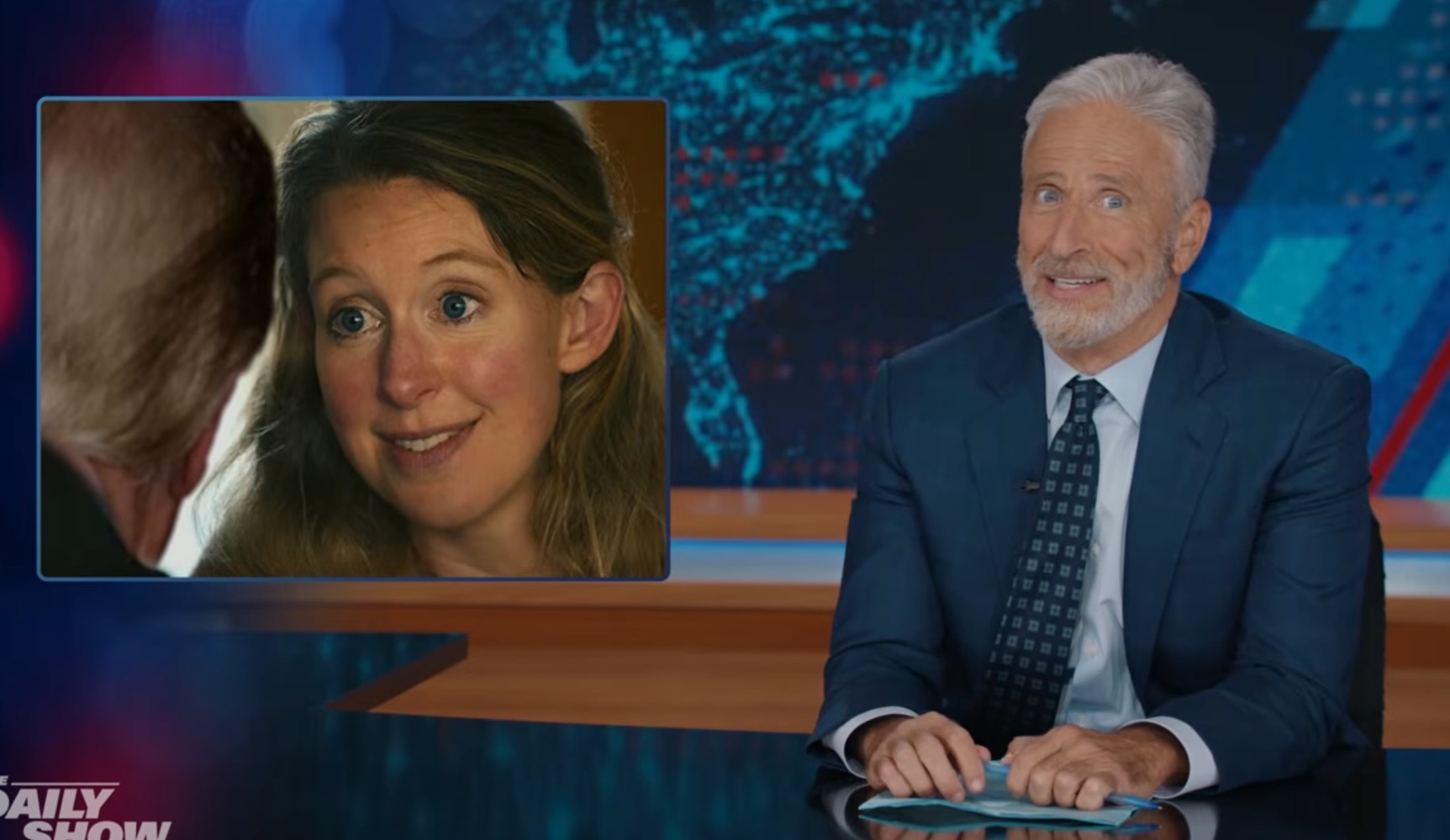 Source-feed image associated with Jon Stewart Uses Nathan Fielder’s ‘You Can See Everything’ Trailer to Troll Donald Trump and His ‘Human Printer’ Aide