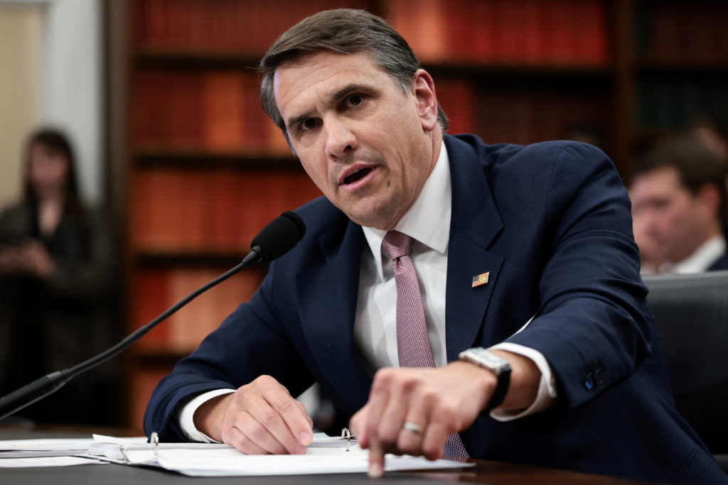 Source-feed image associated with WATCH LIVE: Todd Blanche testifies in confirmation hearing for attorney general