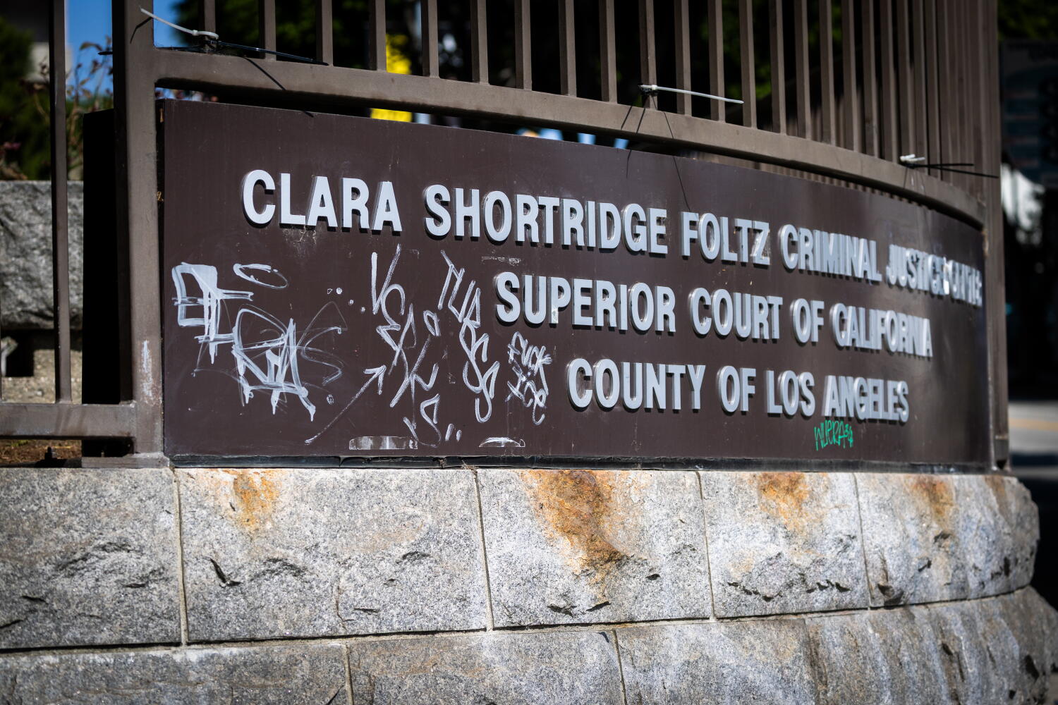 Image from linked report: Los Angeles city employee among four charged in downtown graffiti spree