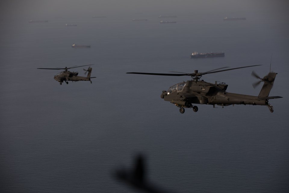 Source-feed image associated with Cheap Iranian drone downed $25 million US Army helicopter—maybe by chance