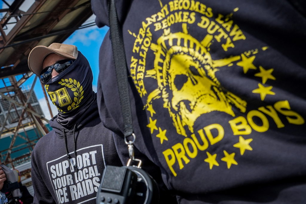 Source-feed image associated with Journalist details weekend spent with far-right Proud Boys