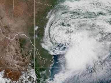 Source-feed image associated with Tropical Storm Arthur, first of Atlantic season, targets Gulf Coast with heavy rain