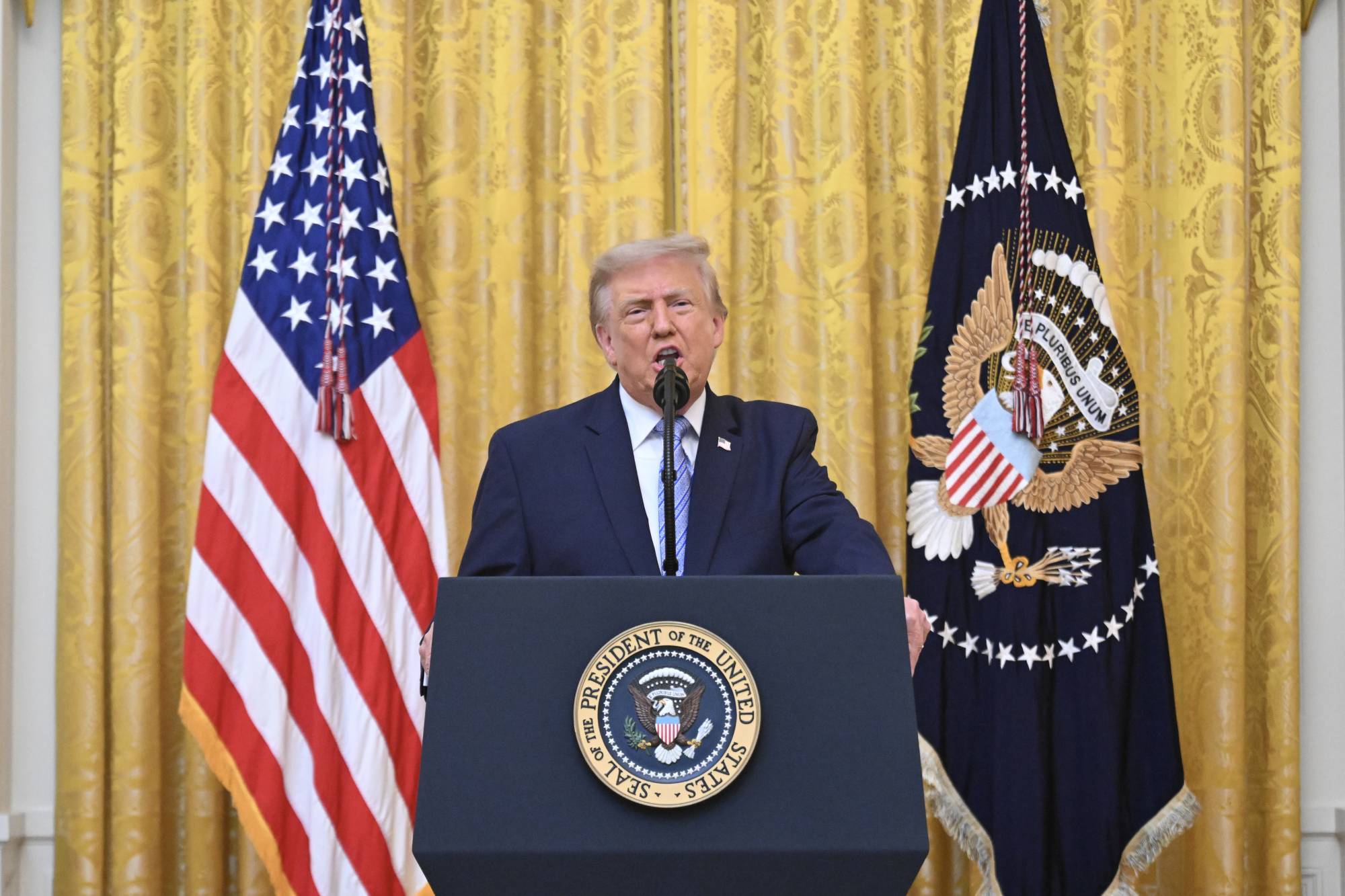 Source-feed image associated with Trump Targets California’s Elections in Primetime Address