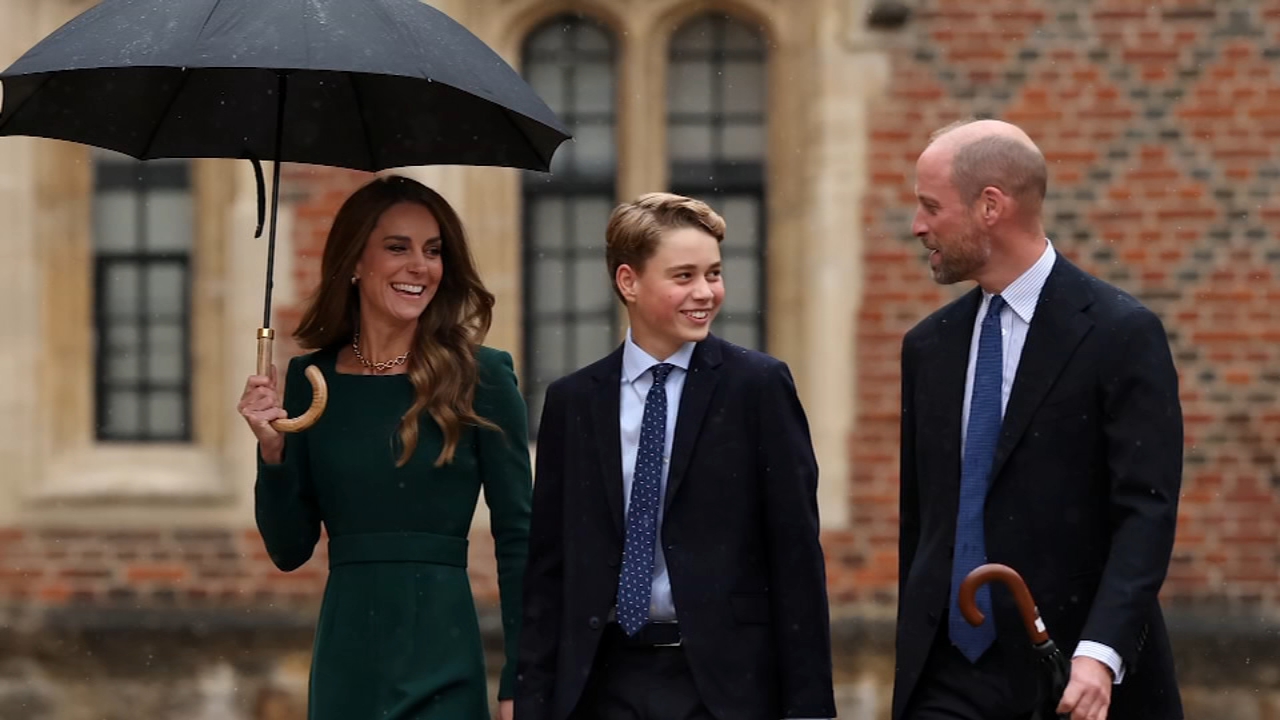 Source-feed image associated with Prince William, Princess Kate's son Prince George begins boarding school at Eton