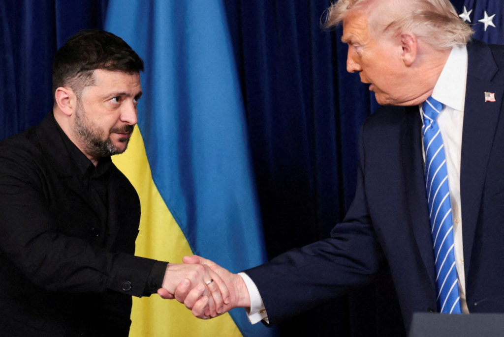 Source-feed image associated with Ukraine says it hits 2 major Russian oil refineries hours after Zelenskyy's meeting with Trump