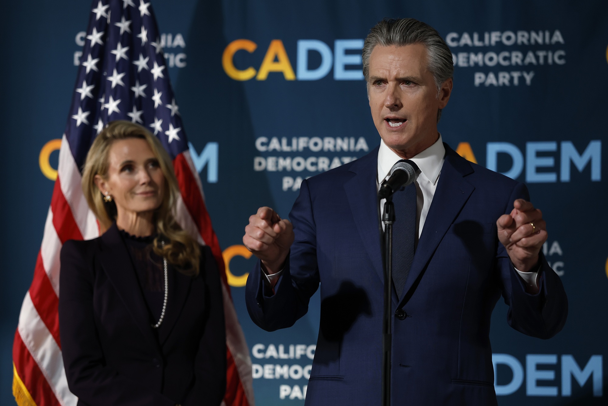 Source-feed image associated with Newsom: Trump DOJ Investigating Governor and First Partner
