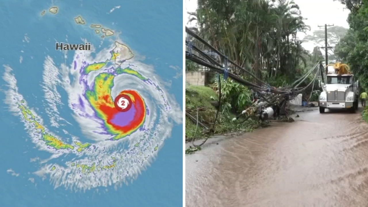 Image from linked report: Bay Area residents check on family as Nolo nears Hawaii, islands' 3rd major storm in 2 months