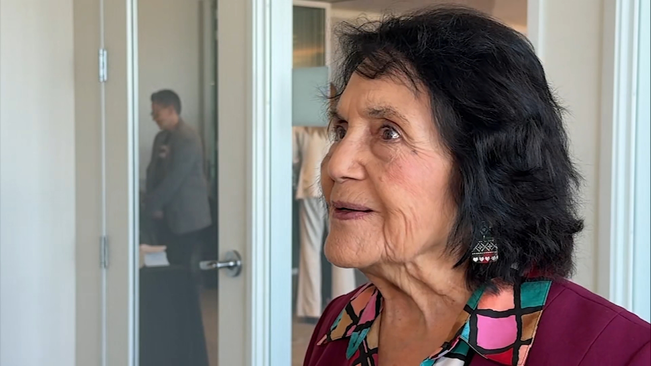Source-feed image associated with Dolores Huerta urges unity at San Francisco Human Rights Summit