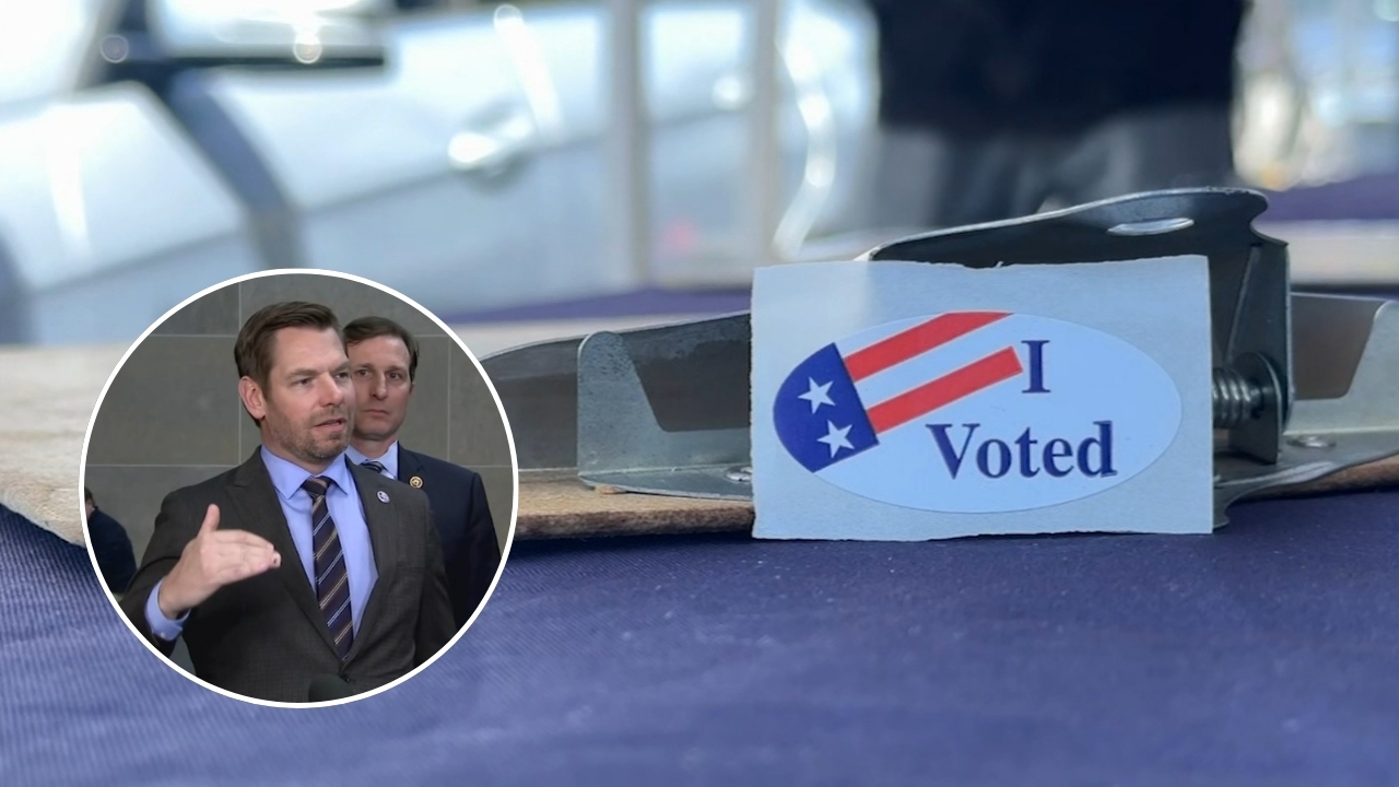 Source-feed image associated with Alameda County voters to decide interim, full-term replacement for ex-Rep. Swalwell