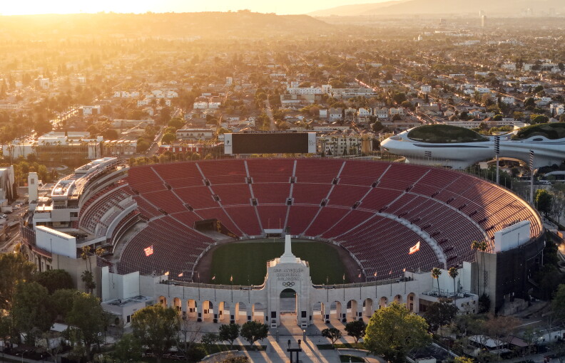 Source-feed image associated with The LA Olympics is expected to displace unhoused people living around venues. So what's the plan?