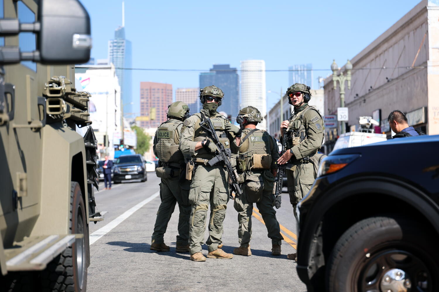 Image from linked report: California's 'No Vigilantes Act' requiring ID from immigration agents blocked by 9th Circuit