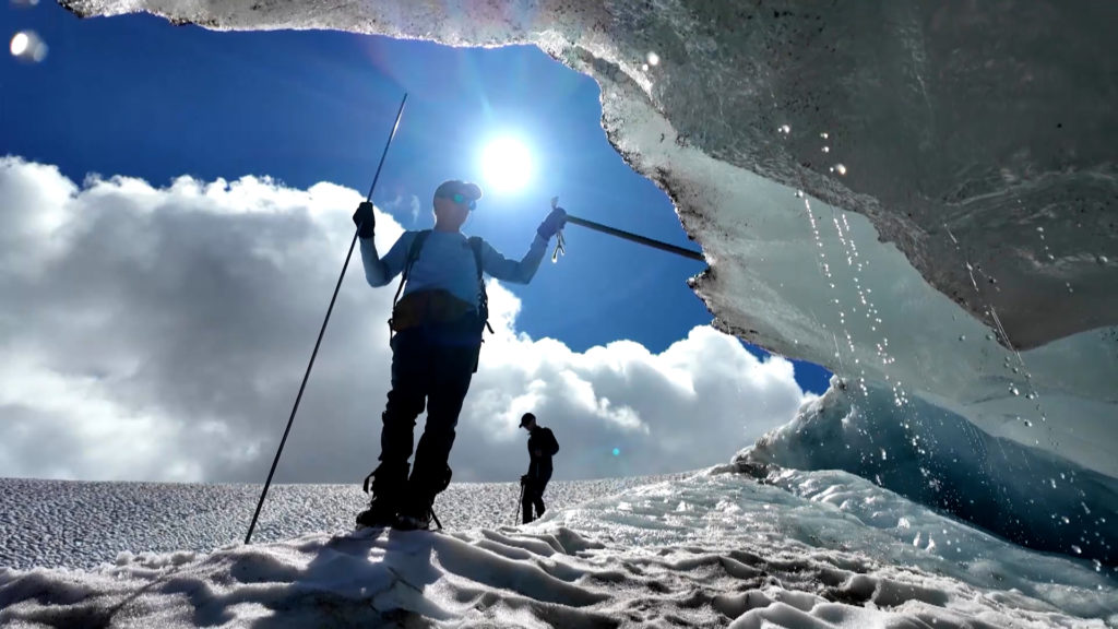 Source-feed image associated with The scientist and his family tracking melting glaciers for nearly half a century
