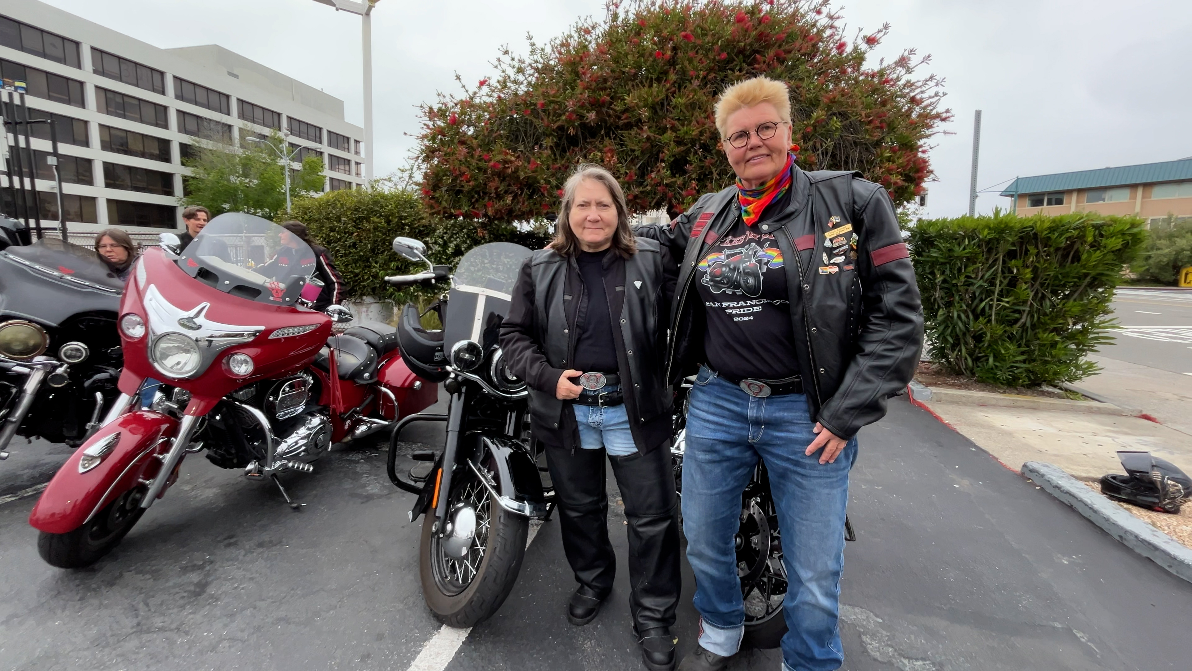 Source-feed image associated with Dykes on Bikes: Women bikers made a bold move 50 years ago, changing Pride parades forever