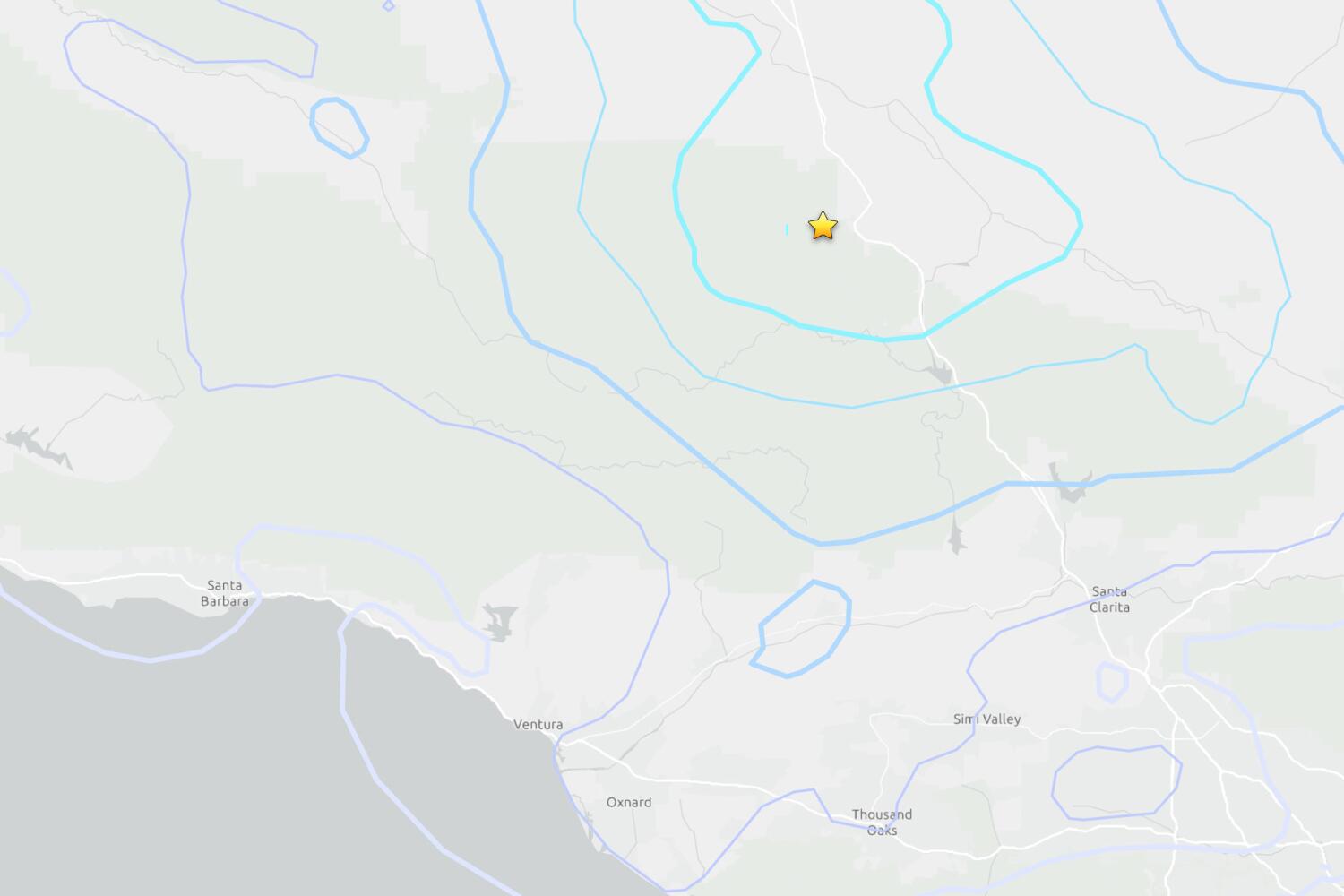 Source-feed image associated with Earthquake: 4.2 quake near Bakersfield