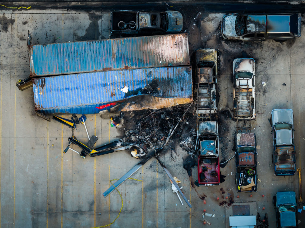 Source-feed image associated with Driver arrested in a bus collision that happened before a deadly news helicopter crash in LA