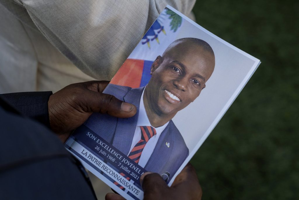 Image from linked report: 18 suspects accused in the 2021 killing of Haiti's president being extradited from Haiti to U.S.