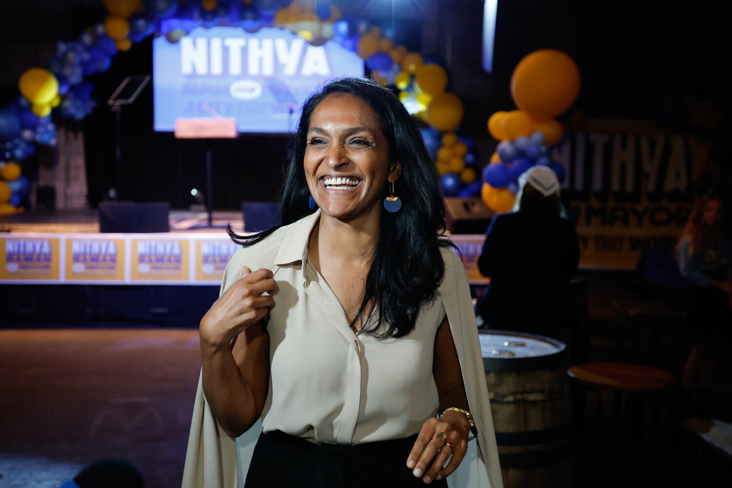 Source-feed image associated with Raman closes in on Pratt as more votes in L.A. mayor's race are tallied