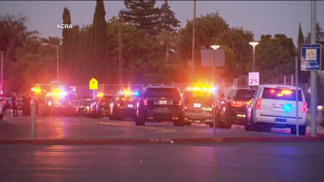 Source-feed image associated with 1 killed, 11-year-old among 3 shot after Fairfield school graduation ceremony, police say