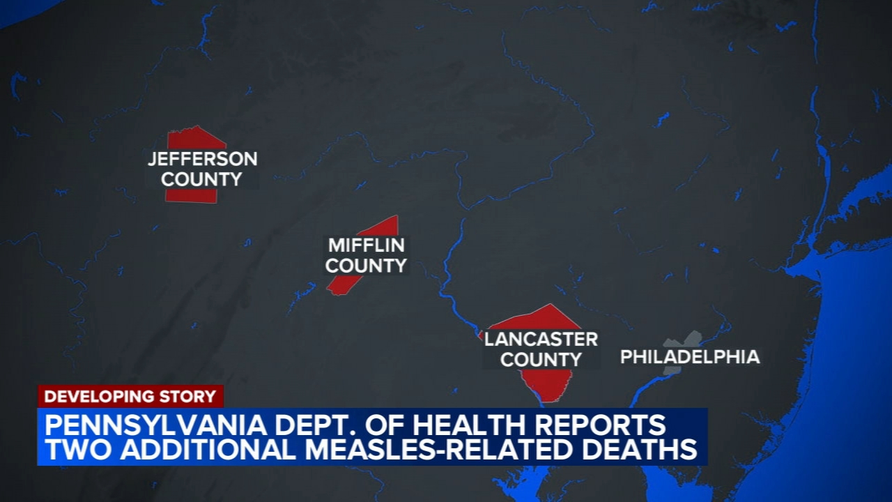 Source-feed image associated with Measles-related deaths in Pennsylvania rise to 4, health officials say