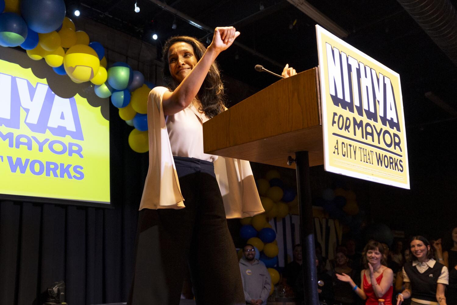 Source-feed image associated with How Nithya Raman went from last-minute candidate to the L.A. mayor runoff