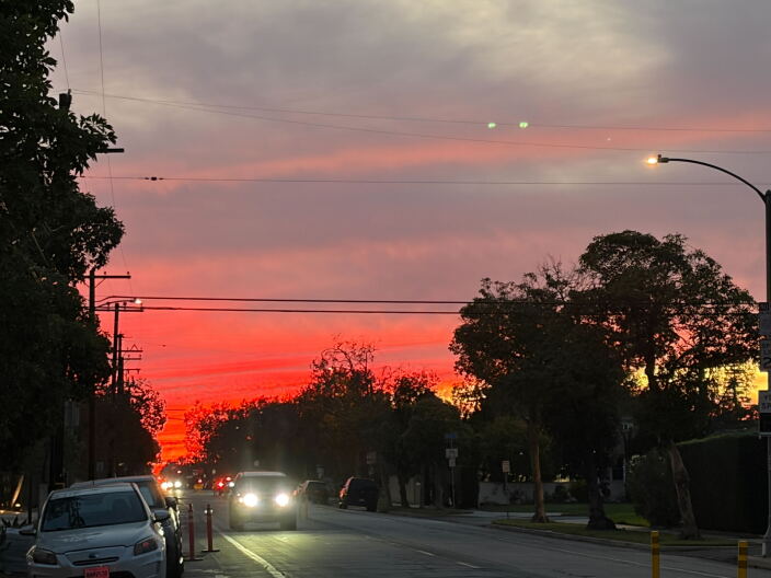 Image from linked report: You have Hurricane Odalys to thank for that beautiful sunset last night